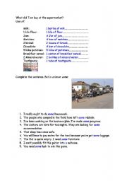English Worksheet: Countables  Uncountables 2