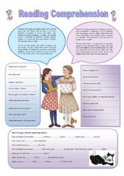 English Worksheet: Reading Comprehension