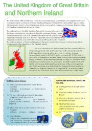 English Worksheet: The UK