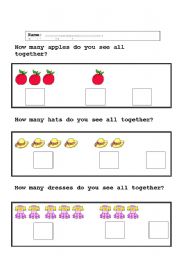 English worksheet: addition