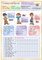 English Worksheet: Comparison