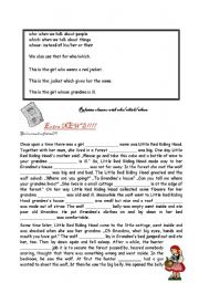 English Worksheet: relative clauses who, which, whose