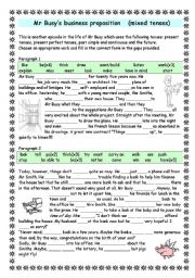 Mr Busy almost makes a deal in this business proposition (MIXED TENSES)