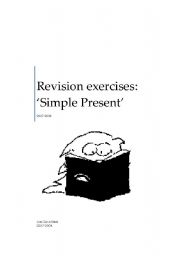 English Worksheet: SIMPLE PRESENT REVISION EXERCISES