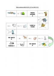 English worksheet: GAME