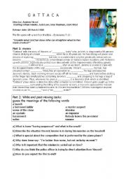 English Worksheet: Gattaca