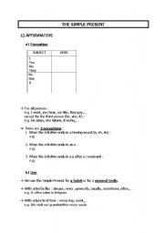 English worksheet: The Simple Present