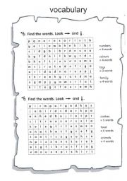 English Worksheet: crossword