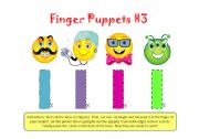 English Worksheet: FINGER PUPPETS #3.