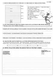 English Worksheet: business writing  