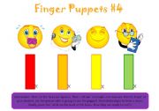 English Worksheet: FINGER PUPPETS #4.