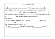 English worksheet: presentation