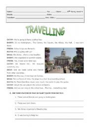 English Worksheet: Travelling