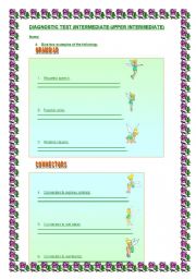 English Worksheet: DIAGNOSTIC TEST