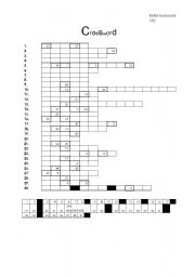 English worksheet: Crossword