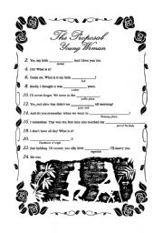 English Worksheet: proposal