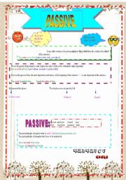 English Worksheet: Passive