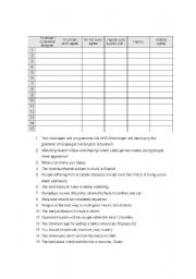 Giving opinions discussion worksheet