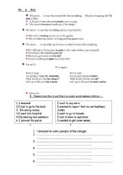 English Worksheet: TO VS FOR
