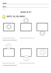 English worksheet: PREPOSITIONS