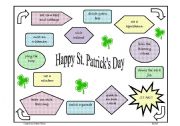 English worksheet: Happy St. Patricks Day GAME