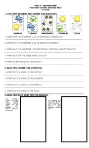 English Worksheet: WEATHER