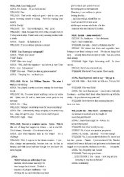 English Worksheet: Notting Hill Dialogues