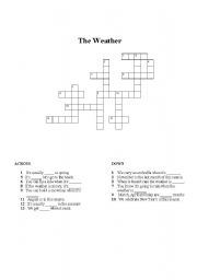 English Worksheet: The Weather Puzzle