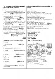 English Worksheet: present progressive vs simple present exercises