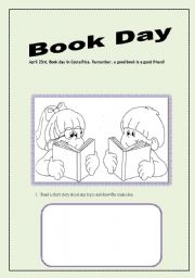 English Worksheet: BOOK DAY