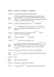 English Worksheet: Booking a flight