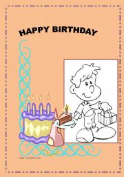 English Worksheet: Happy Birthday