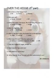 English worksheet: over the edge 5th part