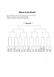 English worksheet: Where in the World?