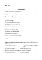 English Worksheet: IF CLAUSES - Presentation, Practice, Production