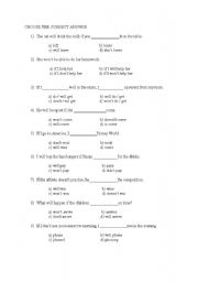 English worksheet: if clause exercises