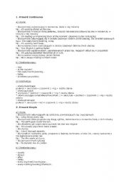 English Worksheet: czasy