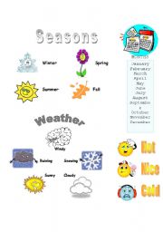Seasons vocab