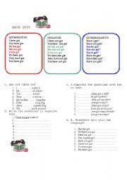 English Worksheet: HAVE GOT