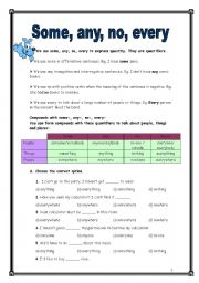 English Worksheet: Quantifiers (20.02.09)