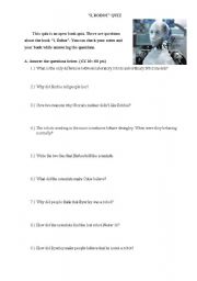 English Worksheet: I, Robot quiz