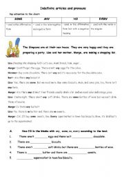 English Worksheet: Indefinite articles