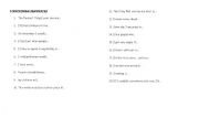 English worksheet: unfinished sentences