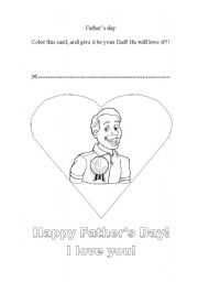 English Worksheet: Fathers day