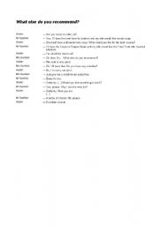 English Worksheet: At the restaurant