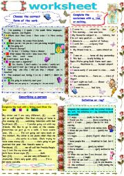 English Worksheet: Worksheet