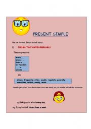 English worksheet: Present Simple