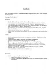 English worksheet: Crazy Stories