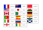 English worksheet: Nationalities with dominoes