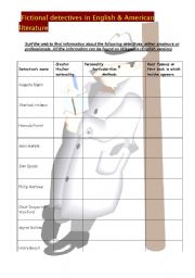 English Worksheet: Fictional detectives